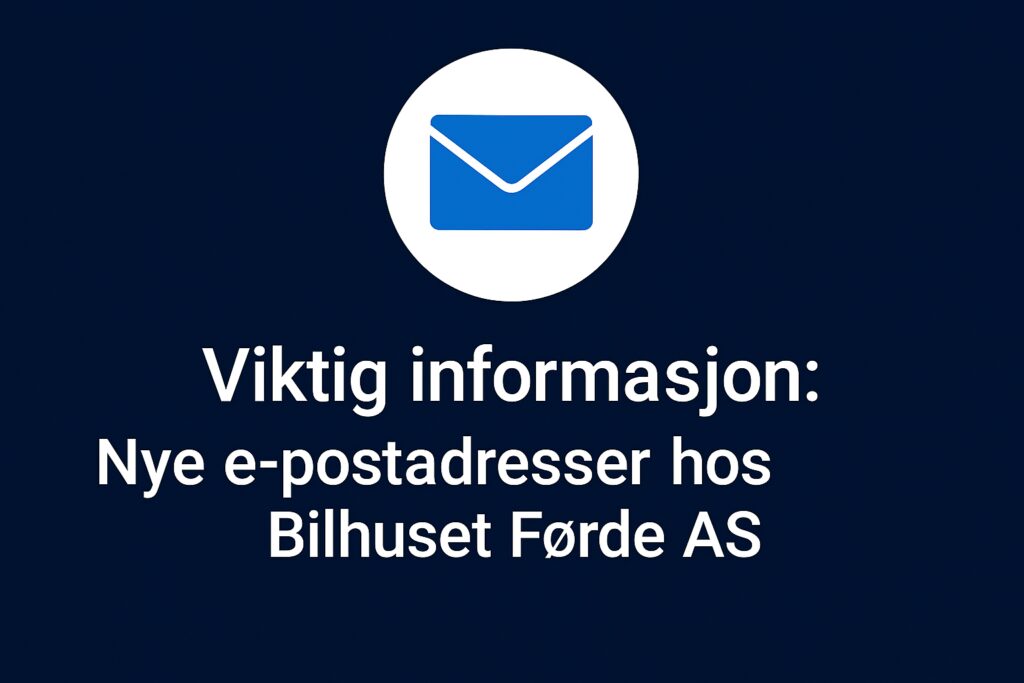 Viktig informasjon epost